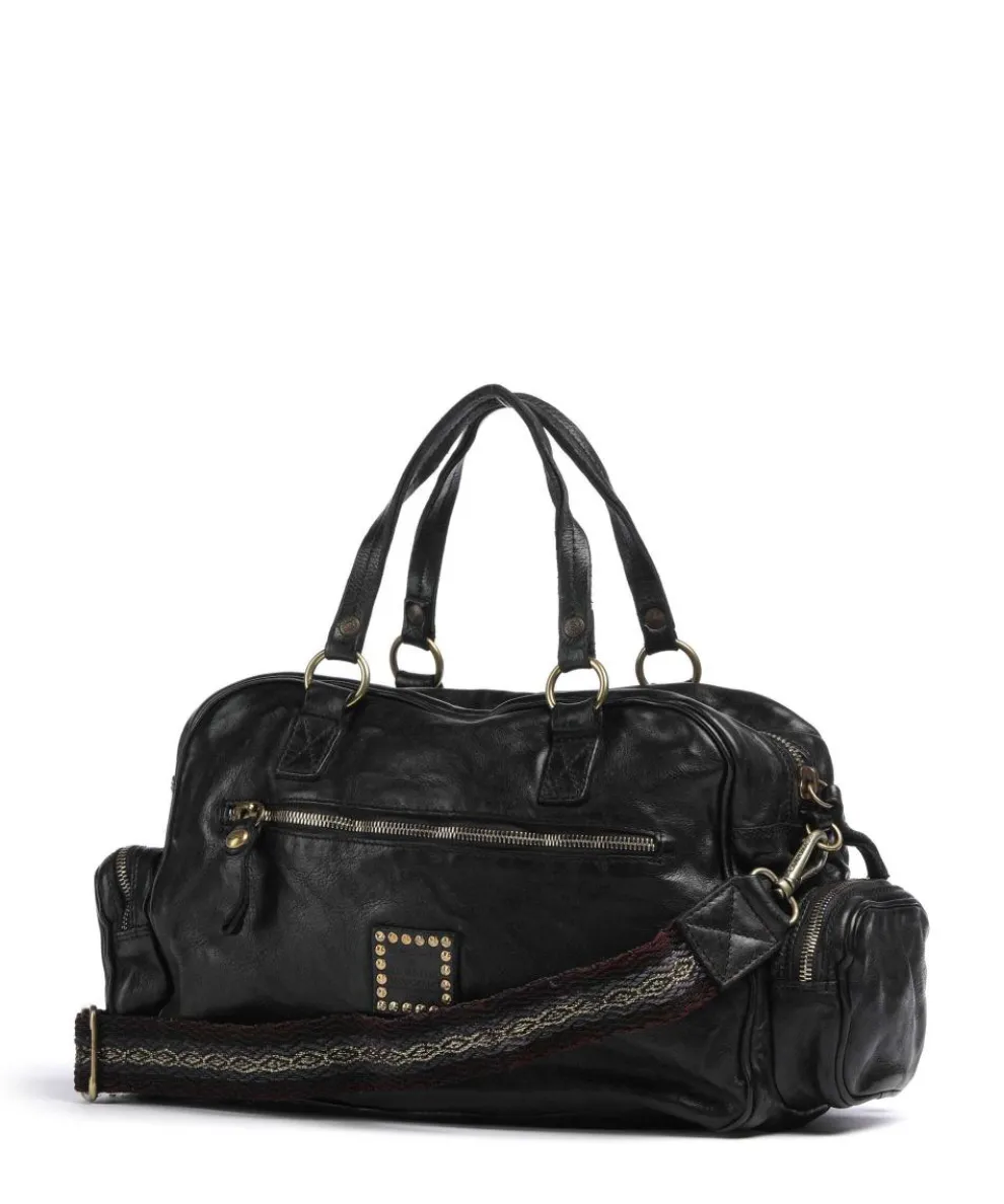 Handtasche Rindsleder schwarz