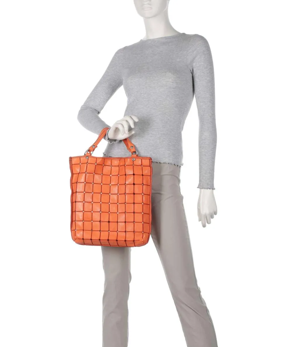 Handtasche Rindsleder orange