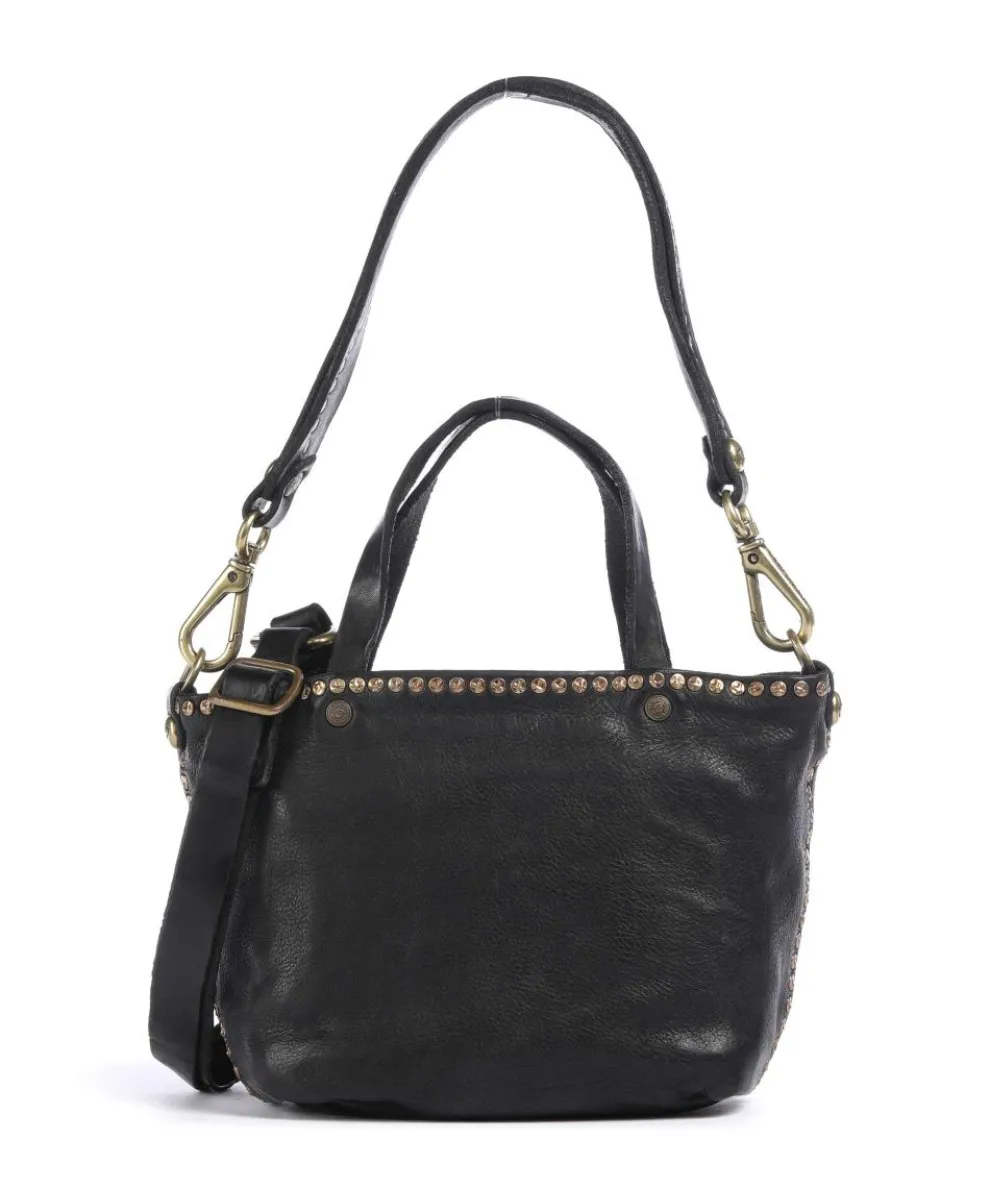 Handtasche Rindsleder schwarz