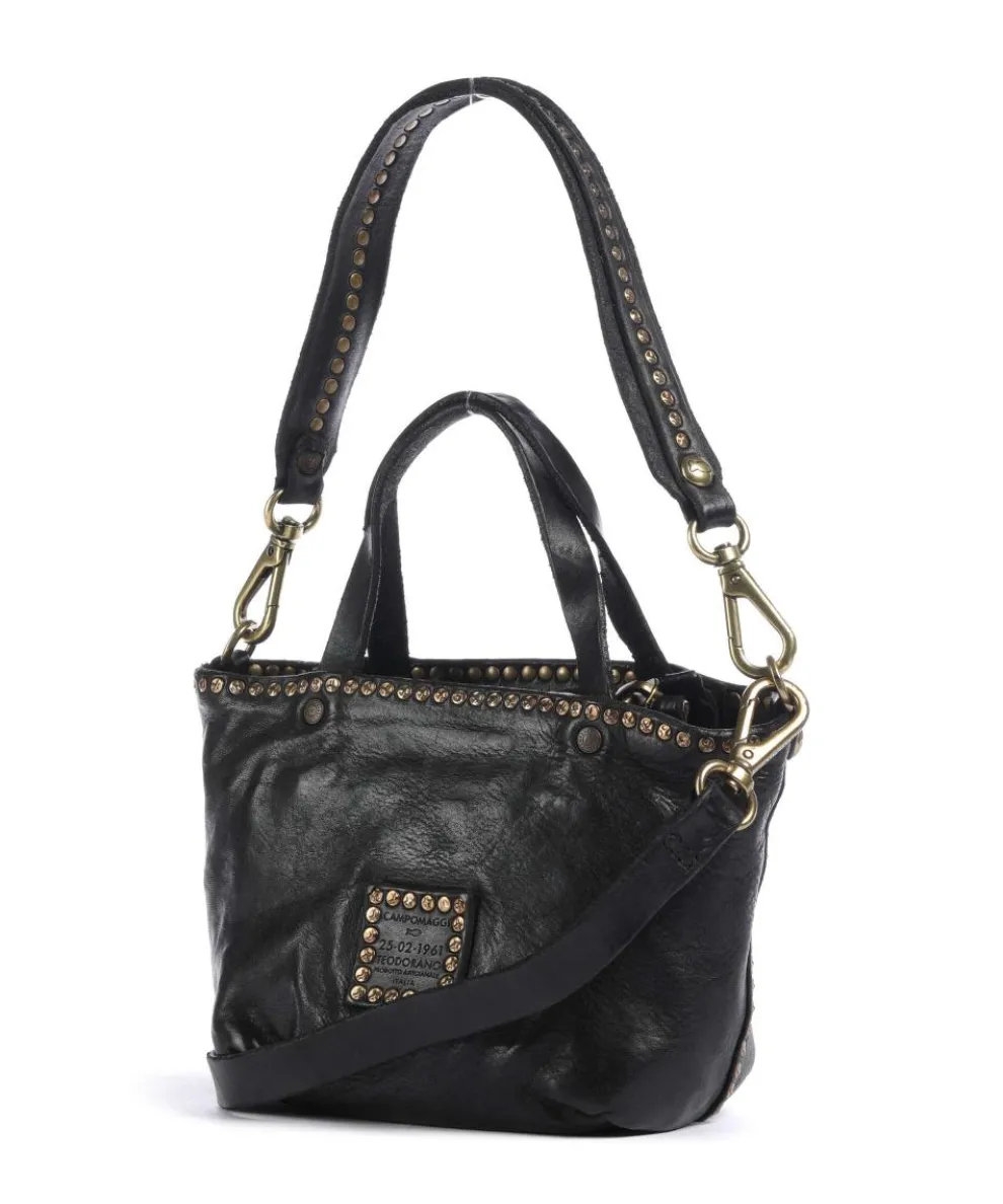 Handtasche Rindsleder schwarz