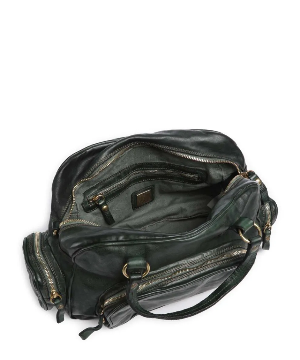 Handtasche Rindsleder dunkelgrün