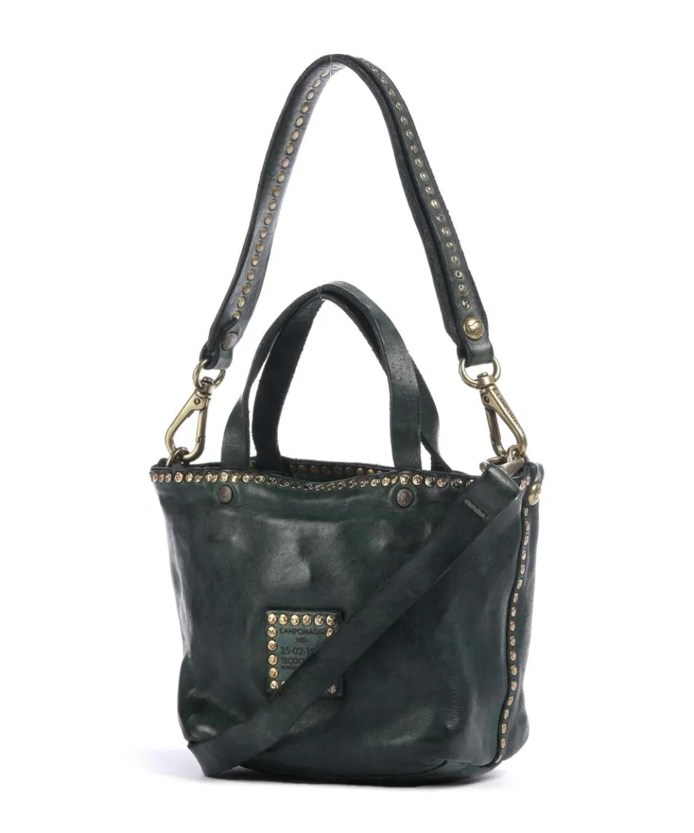 Handtasche Rindsleder dunkelgrün