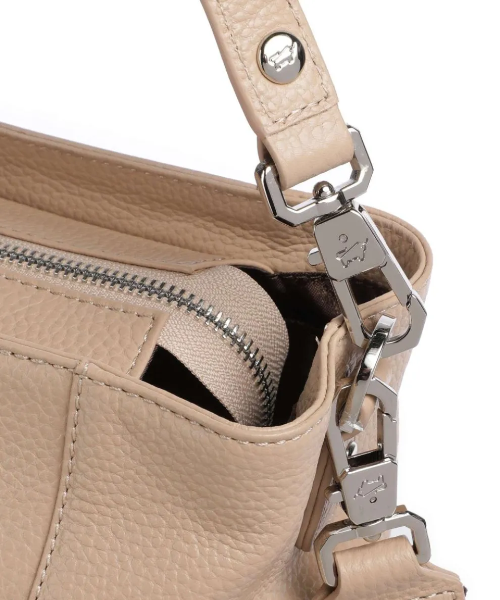 Hanna Shopper 13″ genarbtes Leder beige