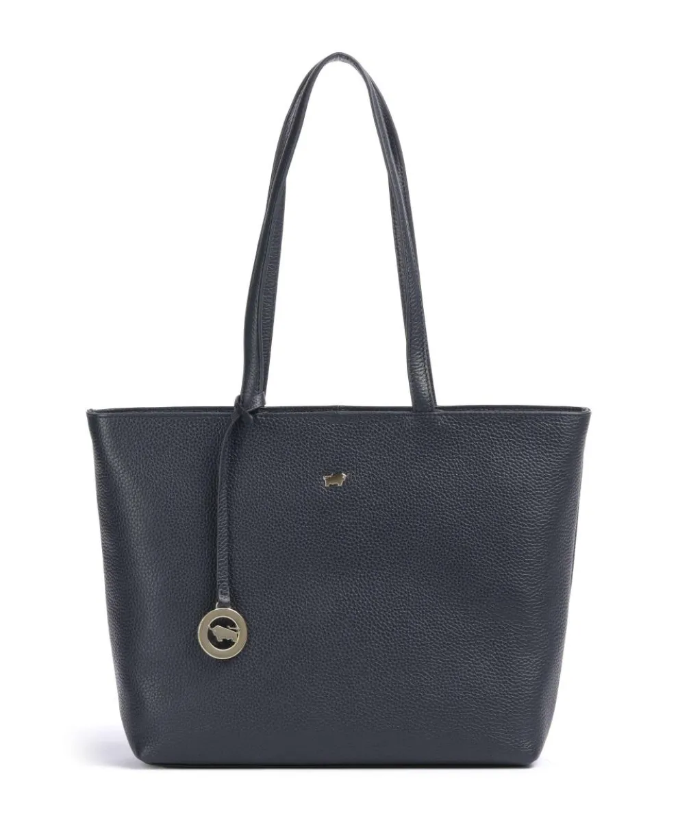 Hanna Shopper genarbtes Leder navy