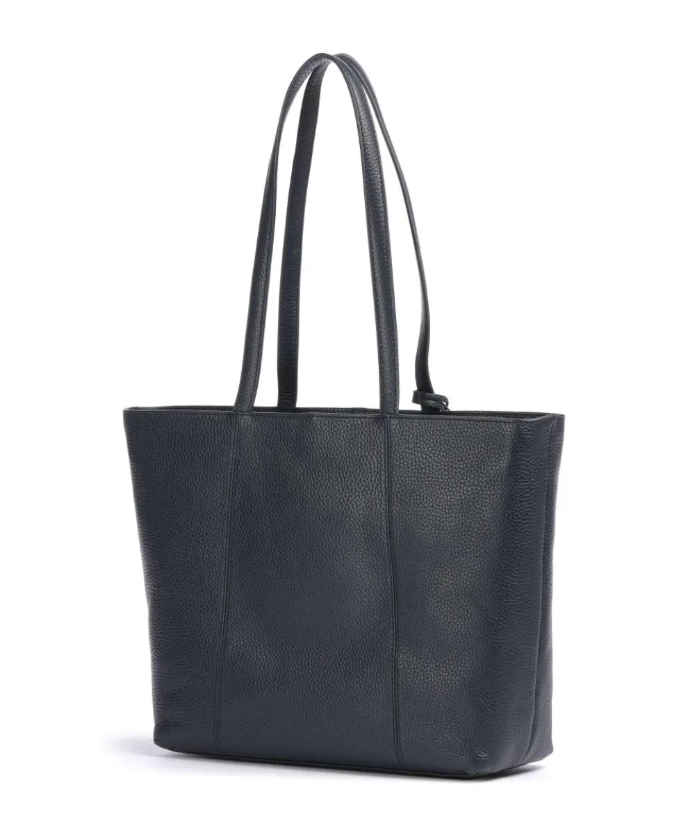 Hanna Shopper genarbtes Leder navy