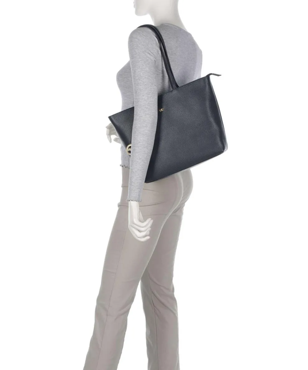 Hanna Shopper genarbtes Leder navy