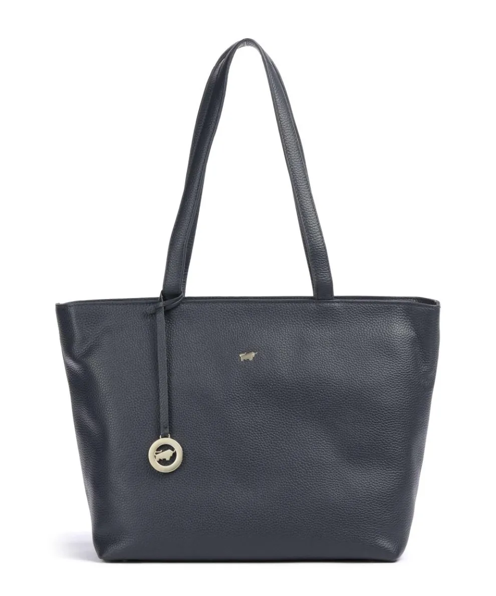 Hanna Shopper genarbtes Rindsleder navy