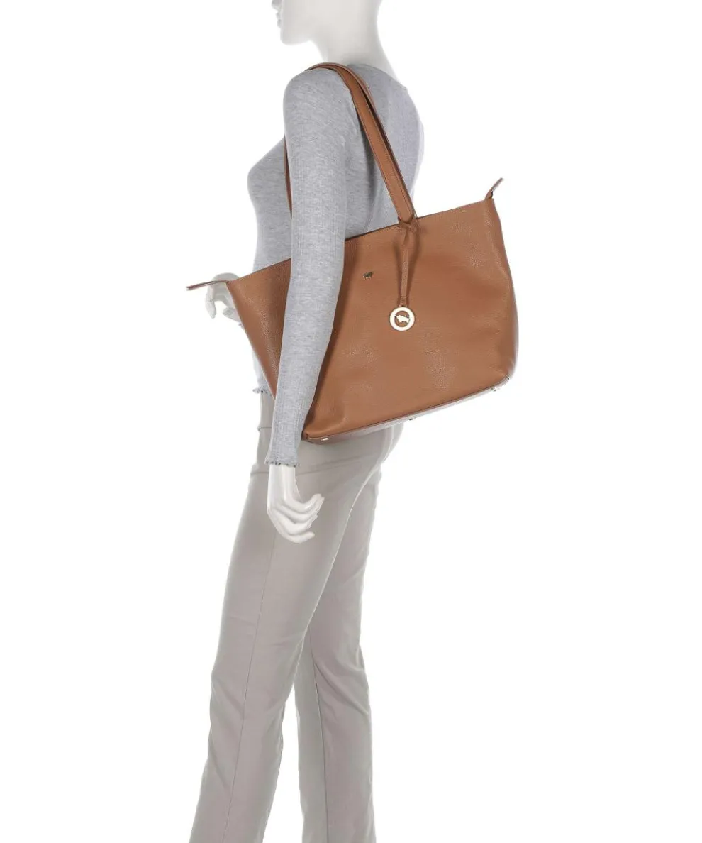 Hanna Shopper genarbtes Rindsleder hellbraun