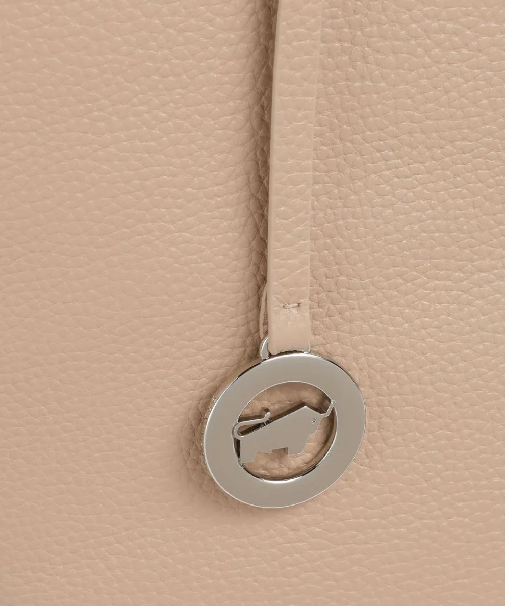 Hanna Shopper genarbtes Rindsleder beige