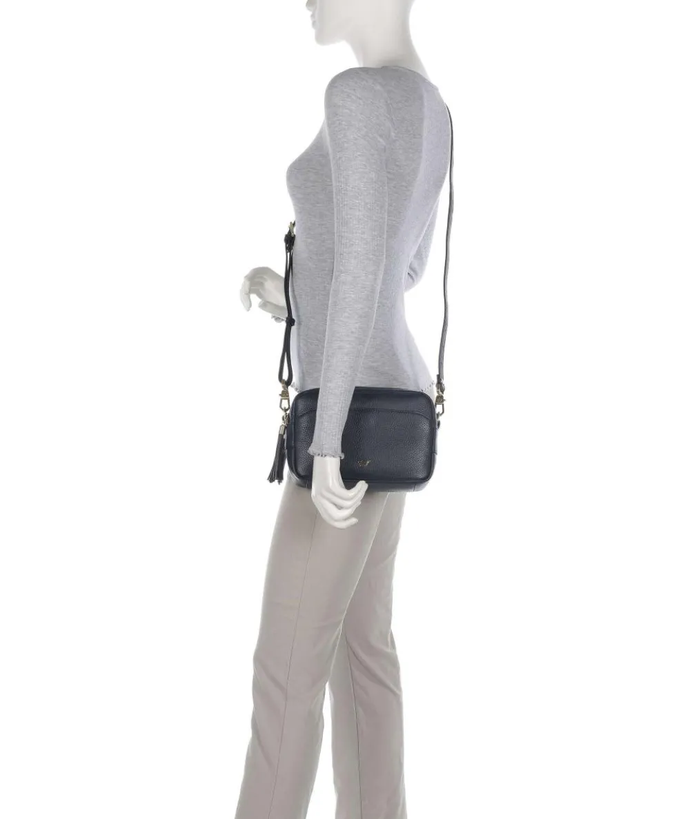 Hanna Umhängetasche genarbtes Rindsleder navy