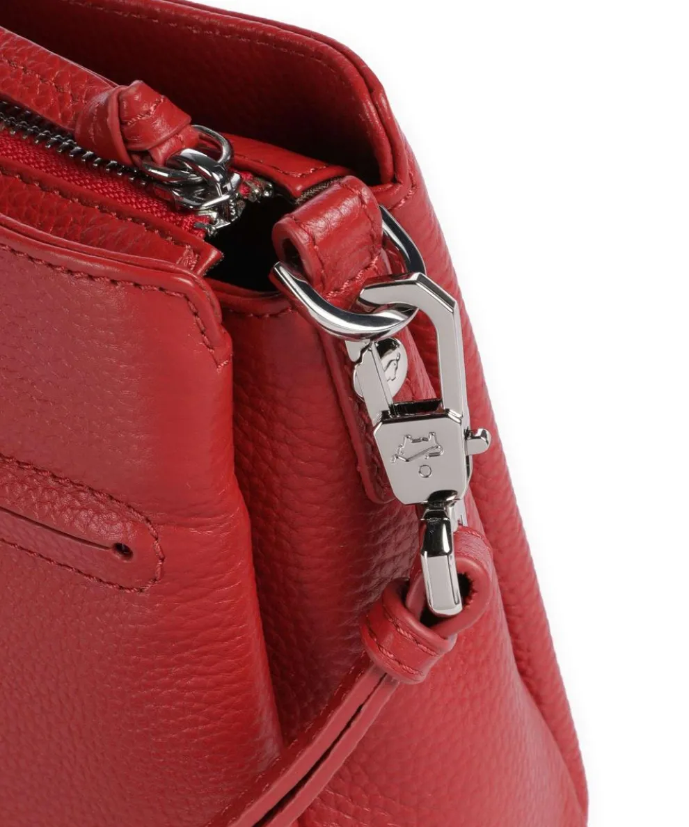 Hanna Umhängetasche genarbtes Rindsleder rot