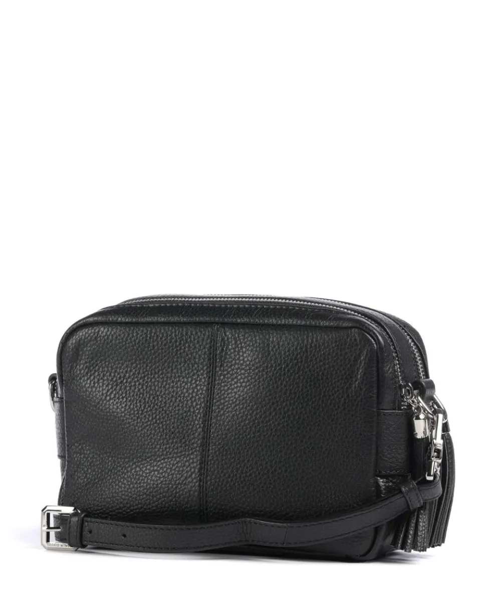 Hanna Umhängetasche genarbtes Rindsleder schwarz