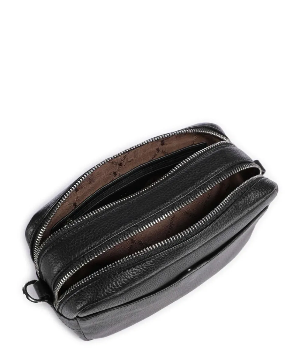 Hanna Umhängetasche genarbtes Rindsleder schwarz