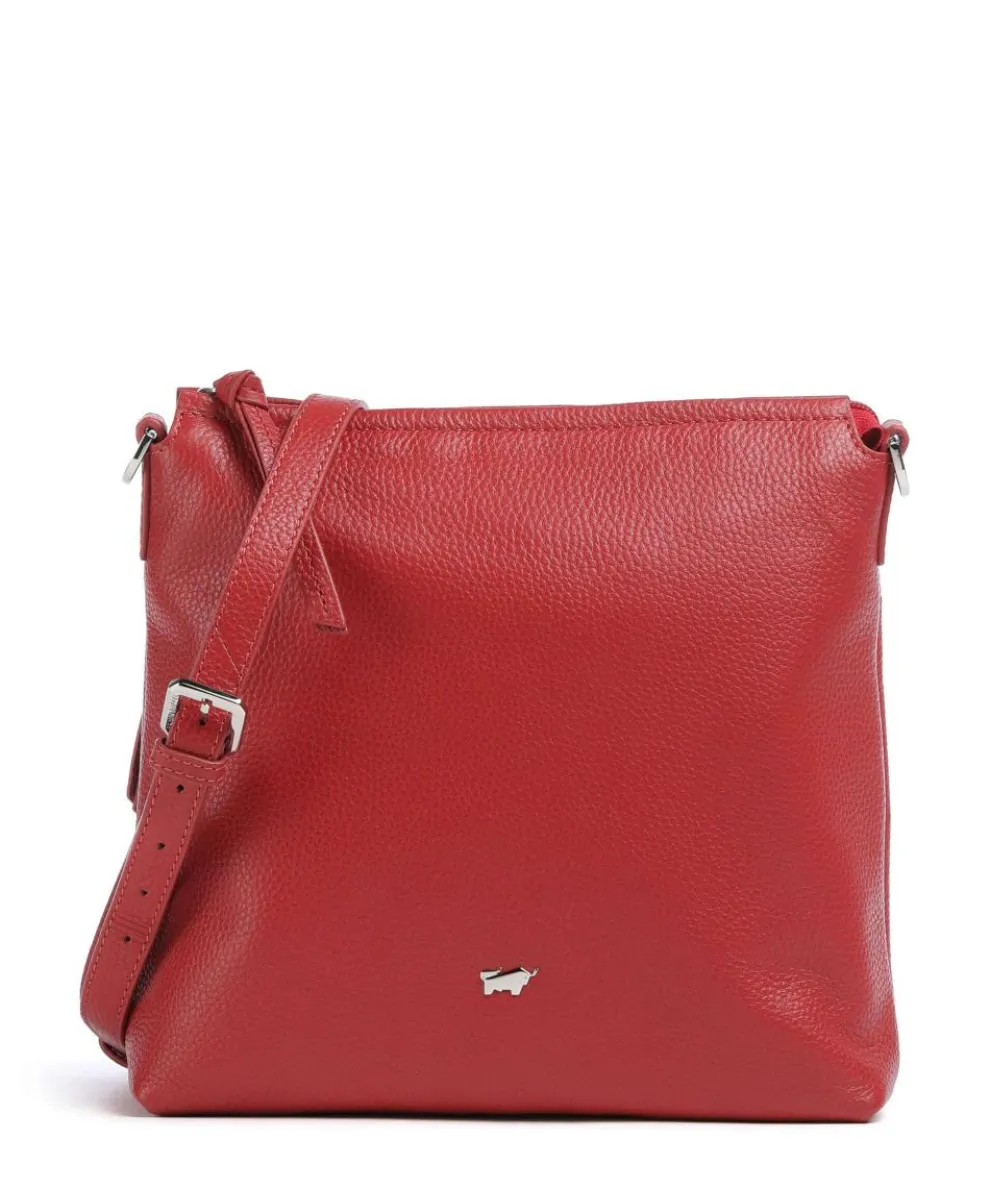 Hanna Umhängetasche genarbtes Rindsleder rot