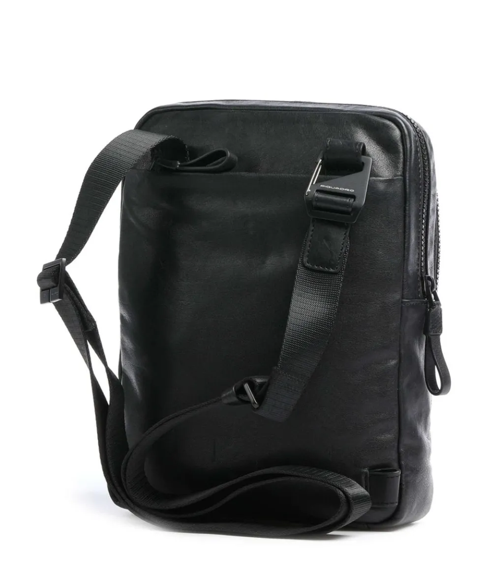 Harper Umhängetasche fein genarbtes Leder schwarz