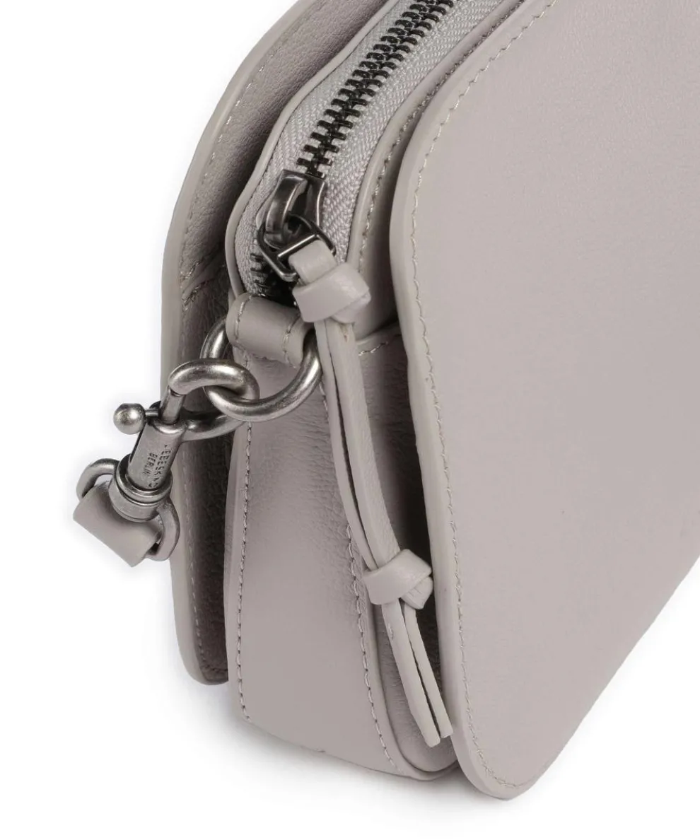 Harris Luka Umhängetasche genarbtes Leder grau