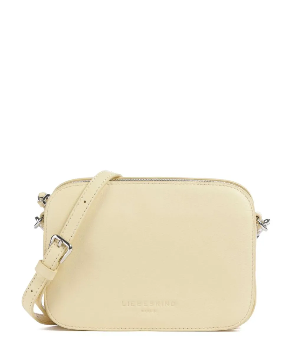 Harris Luka Umhängetasche genarbtes Leder vanillegelb