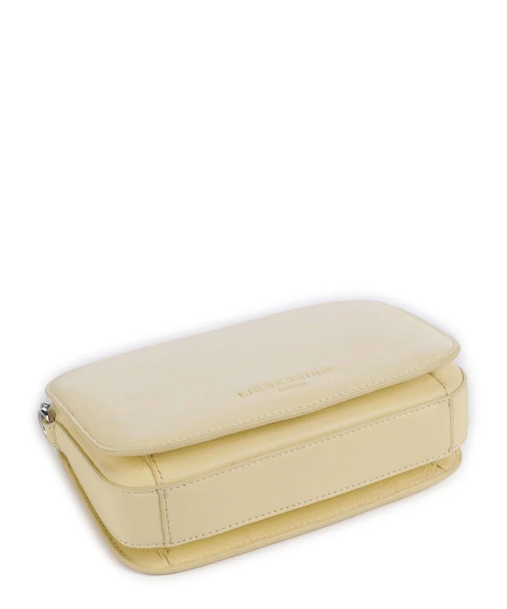 Harris Luka Umhängetasche genarbtes Leder vanillegelb