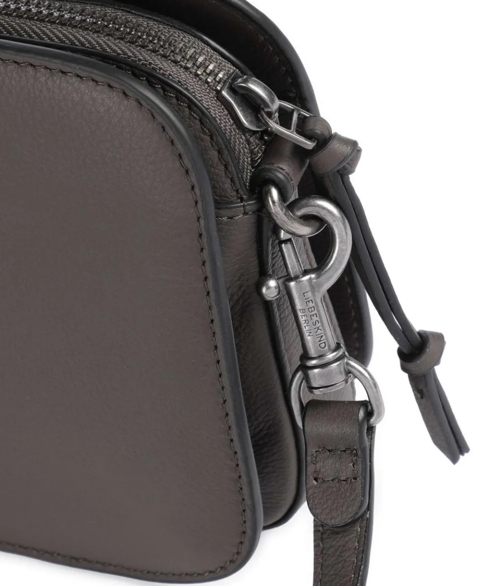 Harris Luka Umhängetasche genarbtes Leder taupe