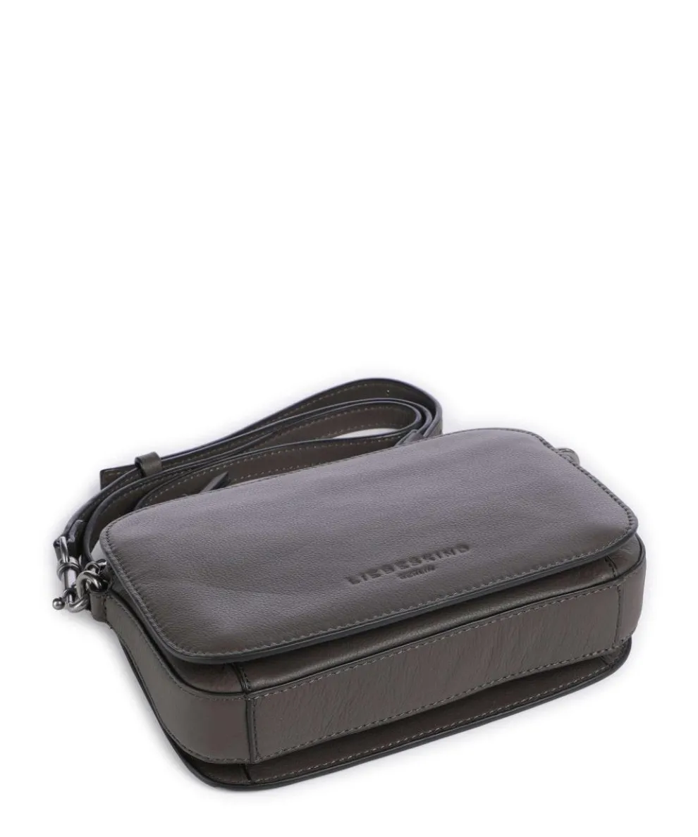 Harris Luka Umhängetasche genarbtes Leder taupe