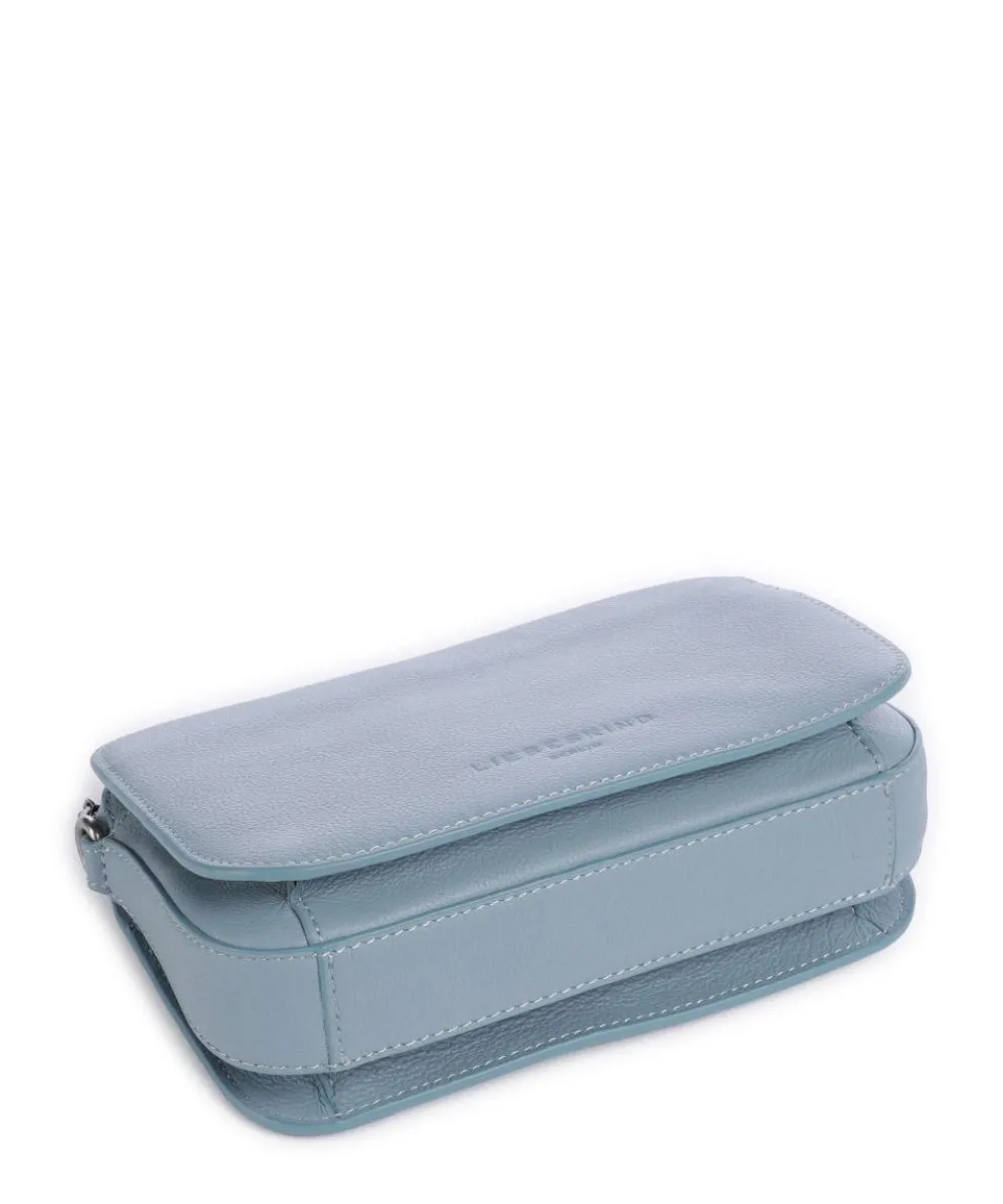 Harris Luka Umhängetasche genarbtes Leder blaugrau