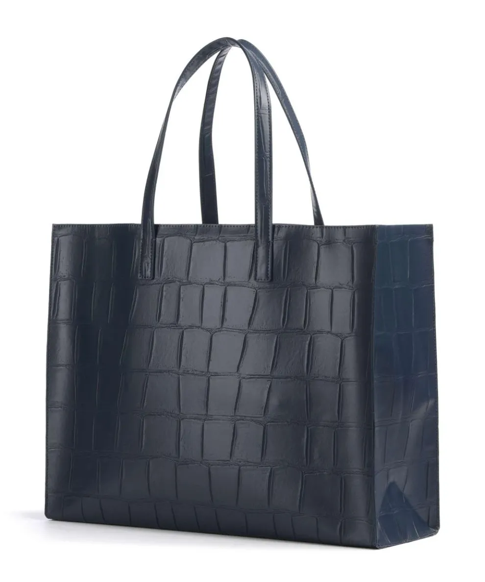 Allicon Shopper Lederimitat navy