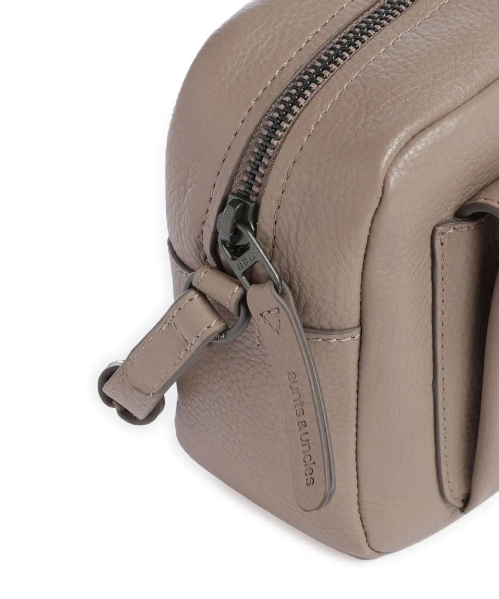 Philocalists Posh Umhängetasche genarbtes Leder taupe