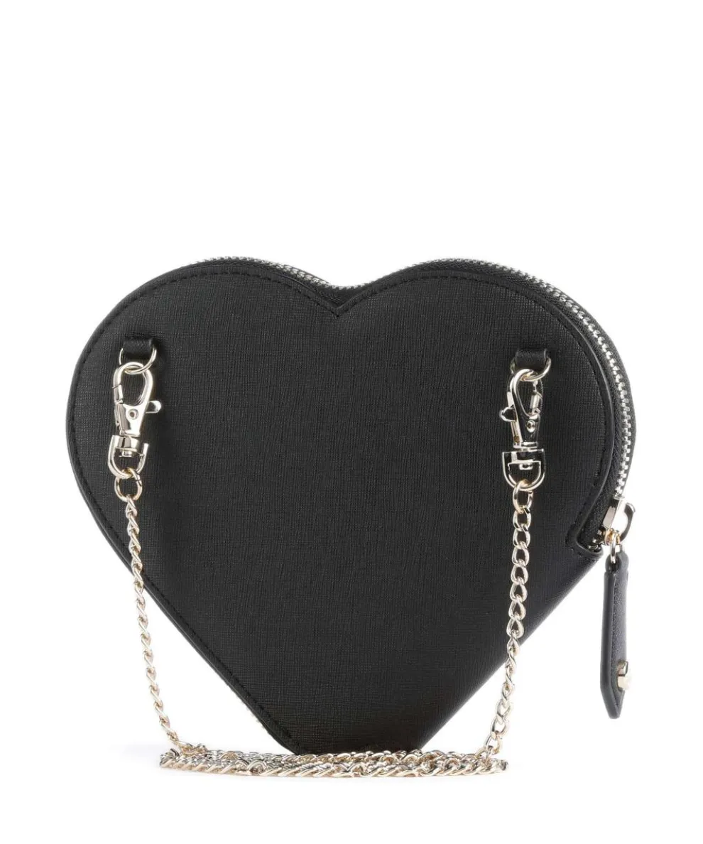 Heart Saffiano Biogreen Umhängetasche Lederimitat schwarz