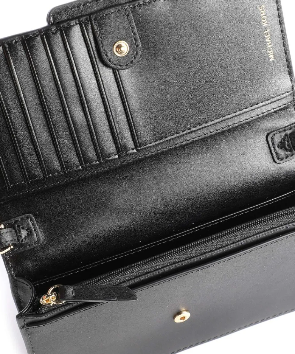 Heather Geldbörse fein genarbtes Rindsleder schwarz