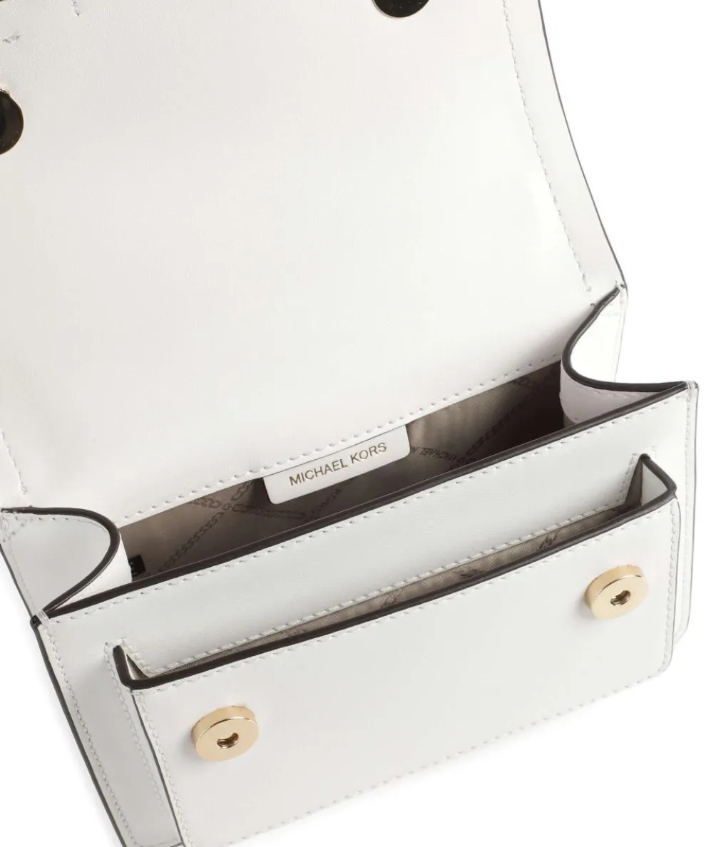 Heather Schultertasche fein genarbtes Rindsleder weiß