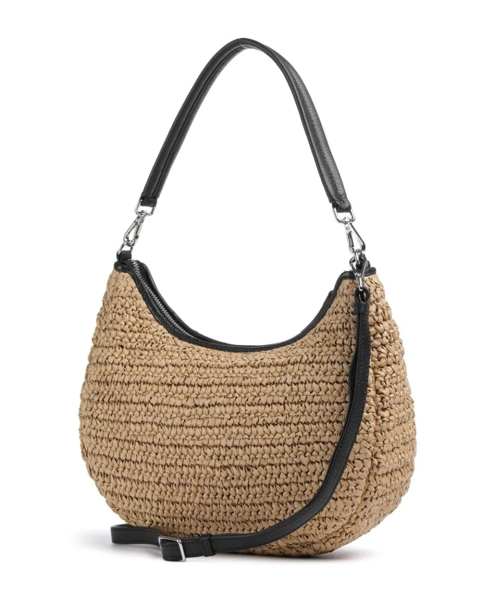 Helia Schultertasche Bast natur