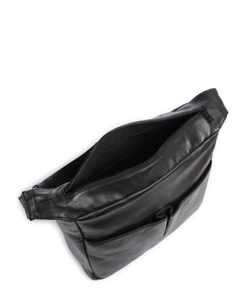 Hera Sheep Natuarl M Beuteltasche Schafsleder schwarz