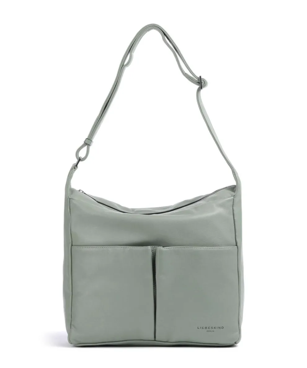 Hera Sheep Natuarl M Beuteltasche Schafsleder graugrün