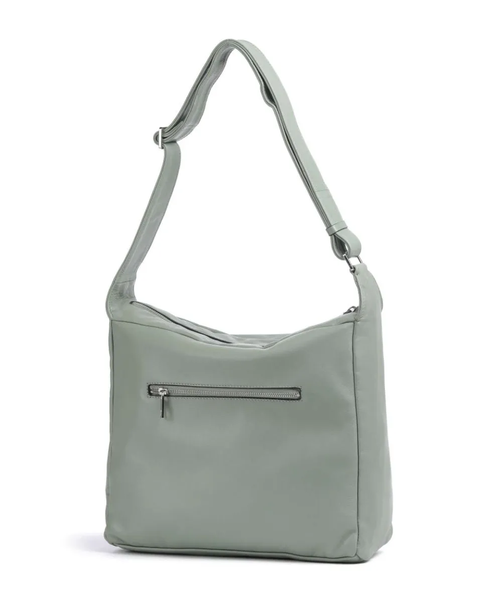 Hera Sheep Natuarl M Beuteltasche Schafsleder graugrün