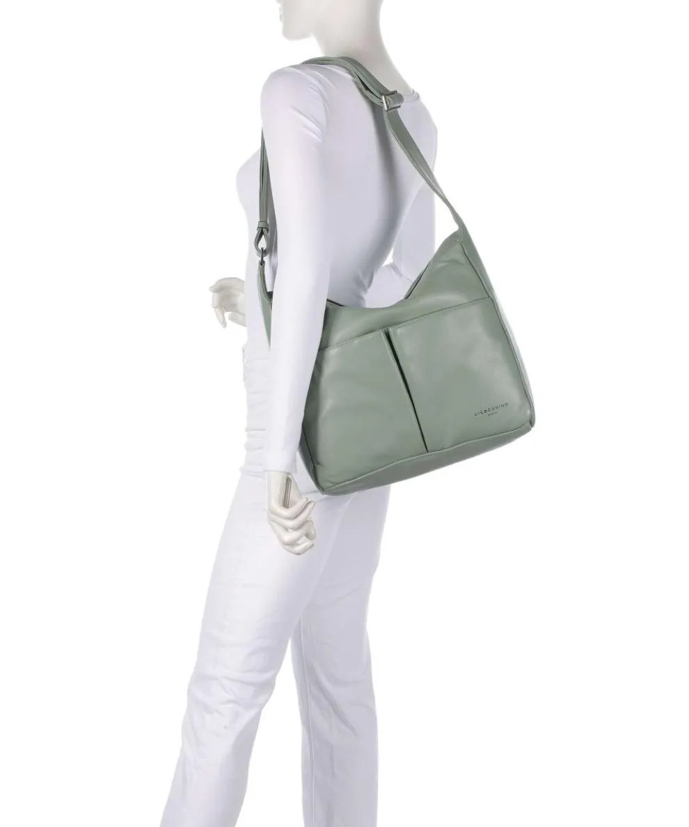 Hera Sheep Natuarl M Beuteltasche Schafsleder graugrün