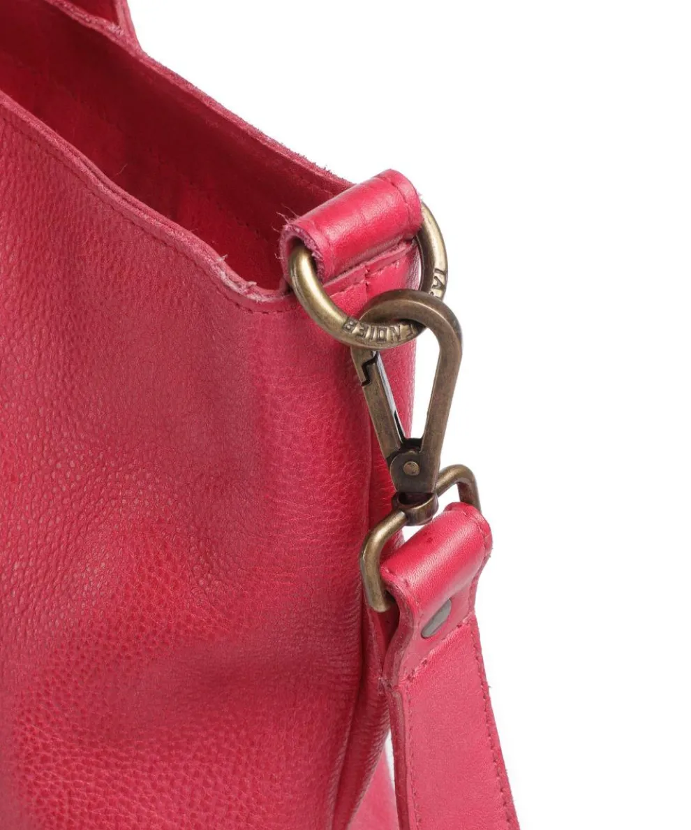 Herzweg 1 Shopper genarbtes Leder pink