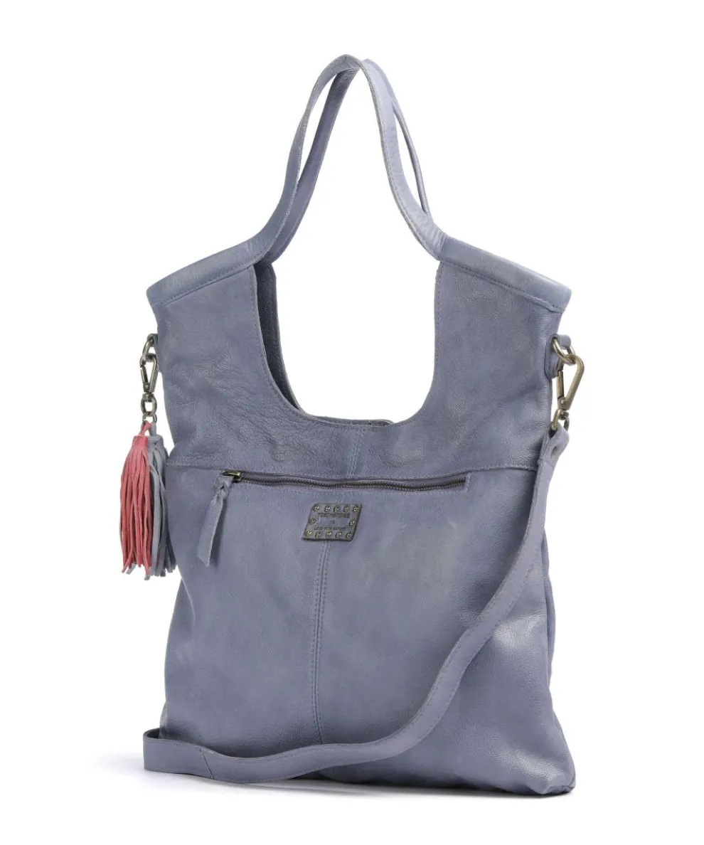 Herzweg 6 Shopper genarbtes Leder lavendel