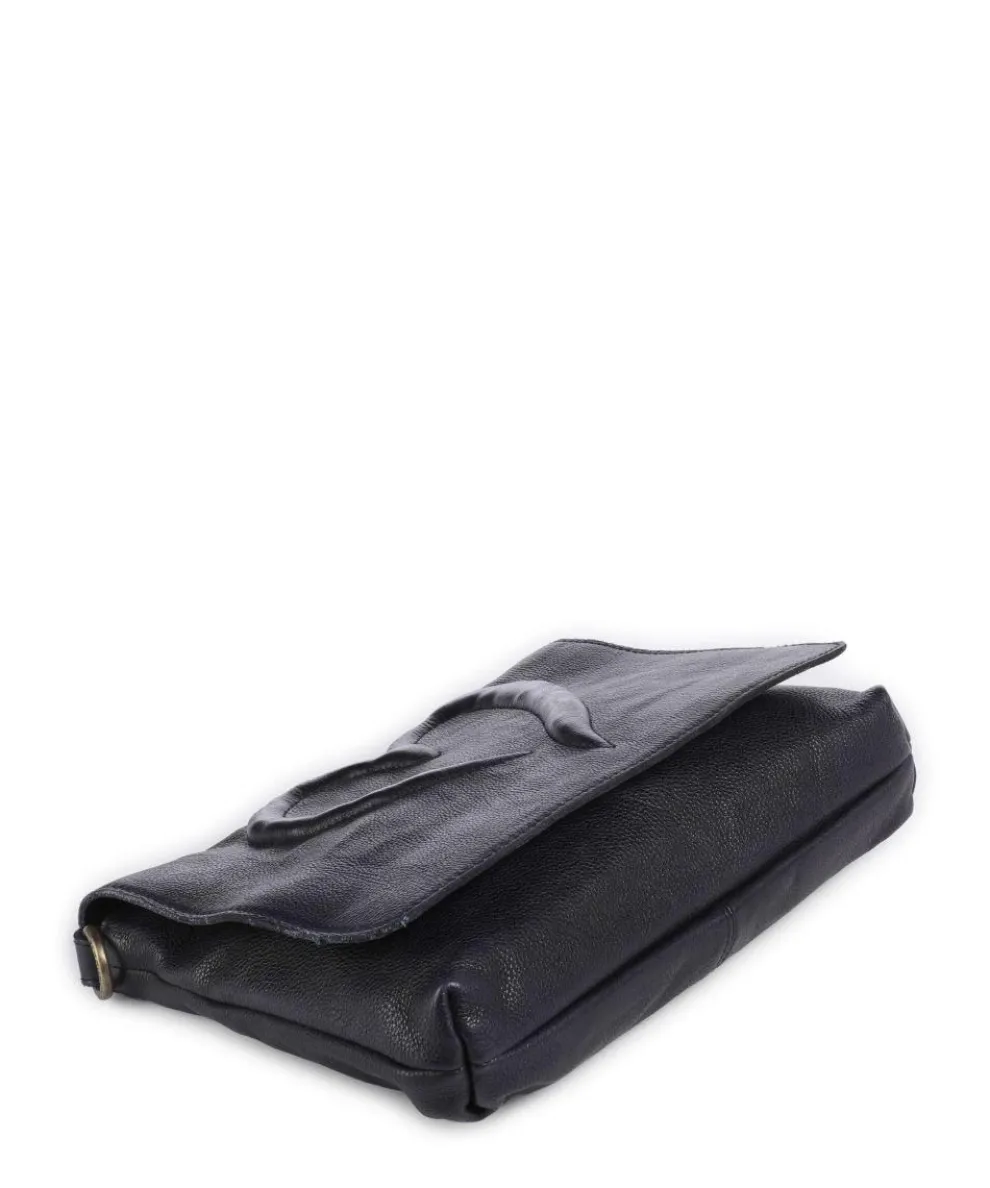 Herzweg 3 Umhängetasche genarbtes Leder navy