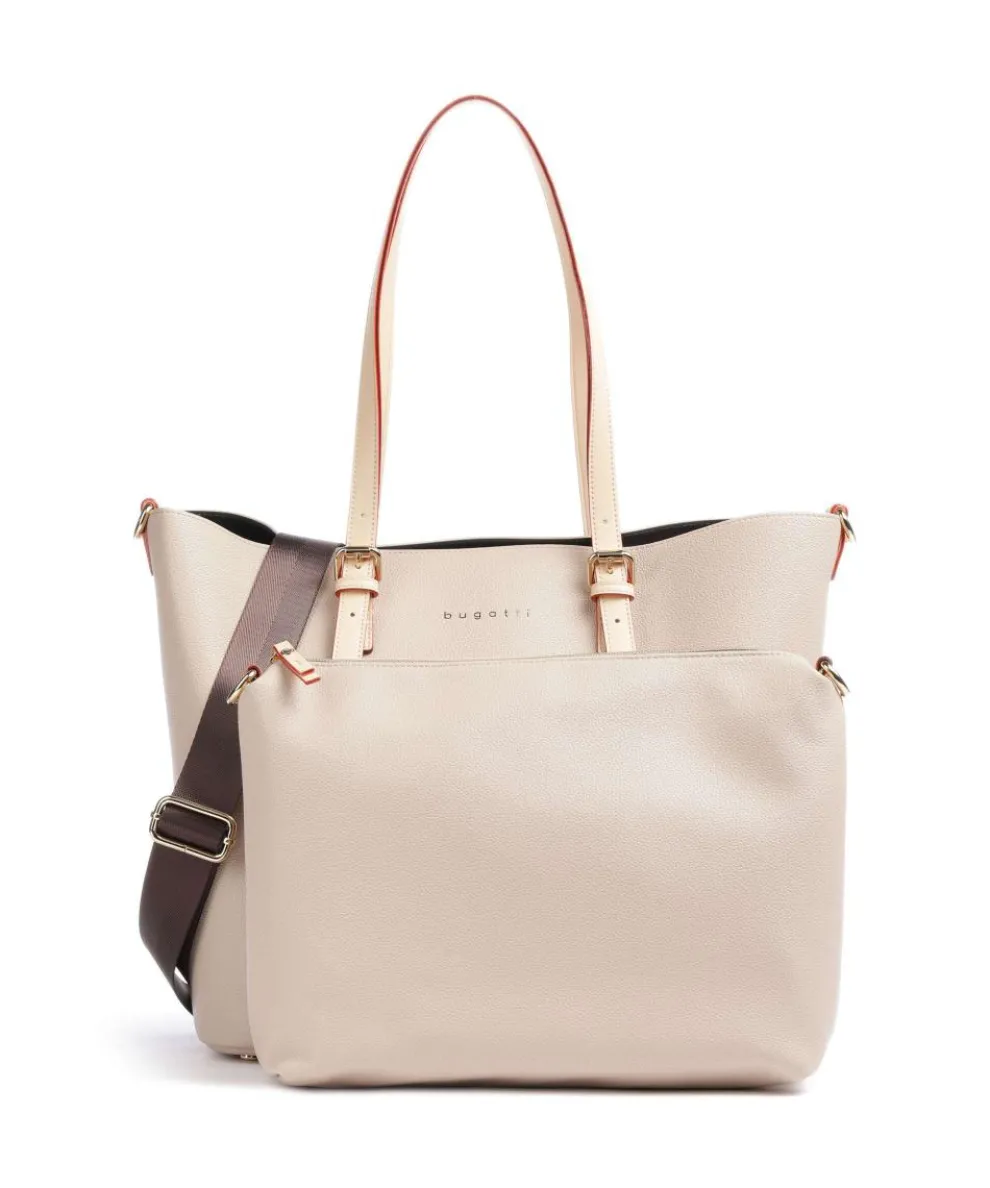 Ella Shopper Lederimitat beige