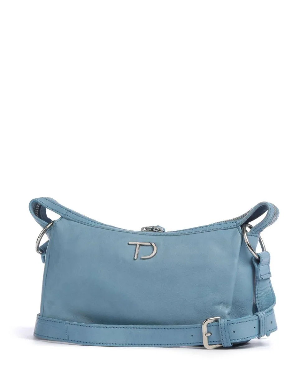 Salvatorianerplatz 4 Schultertasche genarbtes Rindsleder blau