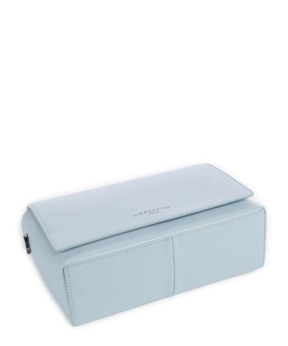 Hilla M Umhängetasche fein genarbtes Leder hellblau