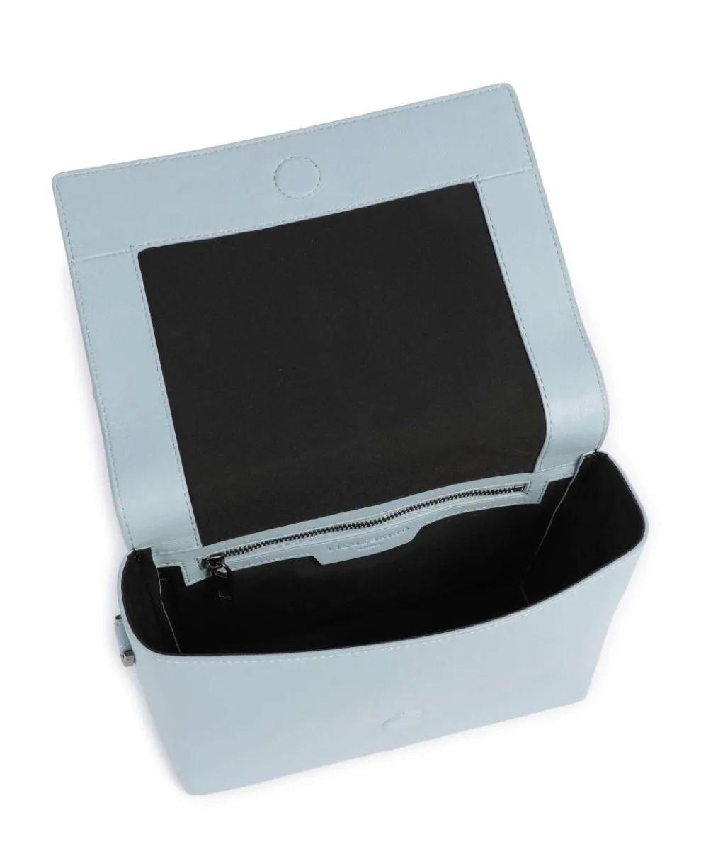 Hilla M Umhängetasche fein genarbtes Leder hellblau