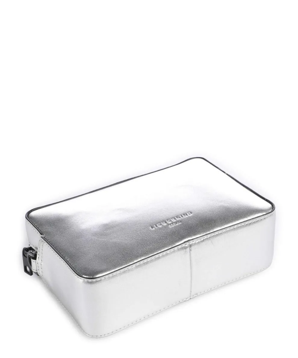 Hilla S Umhängetasche Schafsleder silber