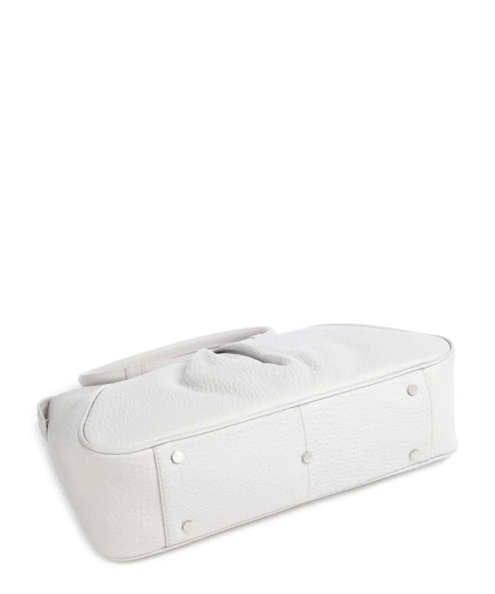 Hirsch Ilona Handtasche genarbtes Rindsleder hellgrau