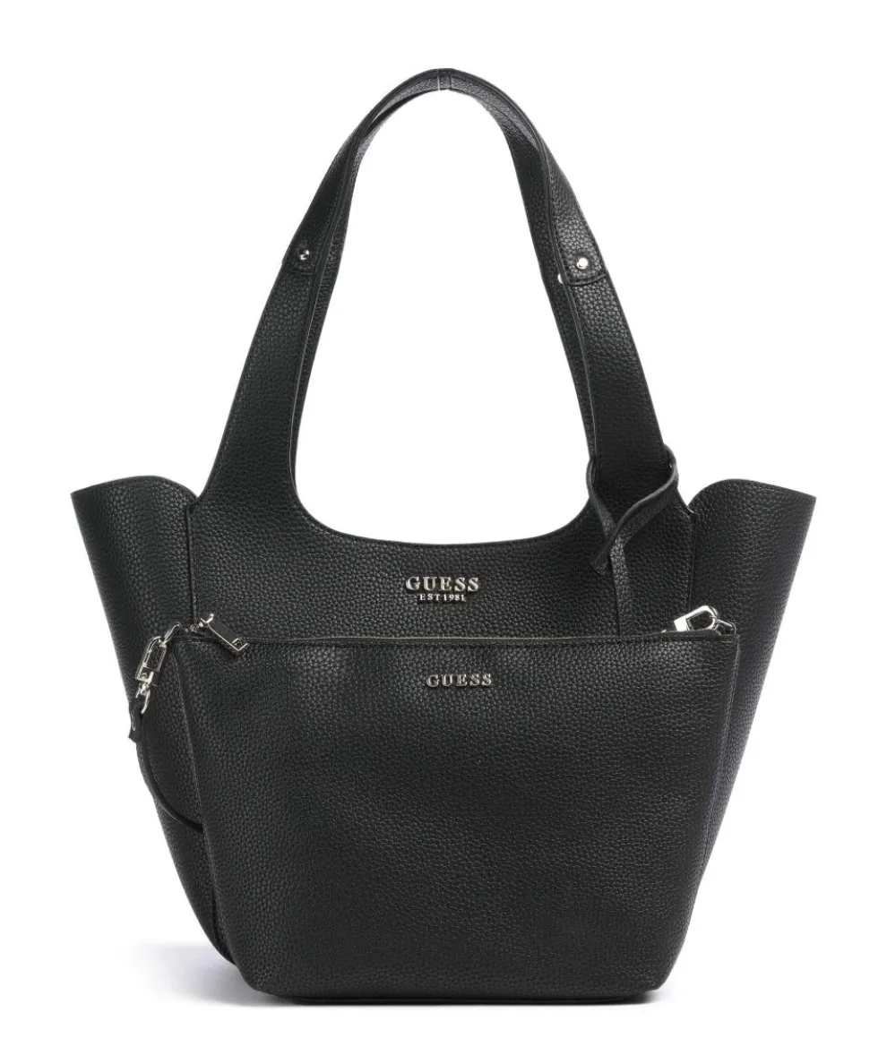 Calista Shopper Lederimitat schwarz
