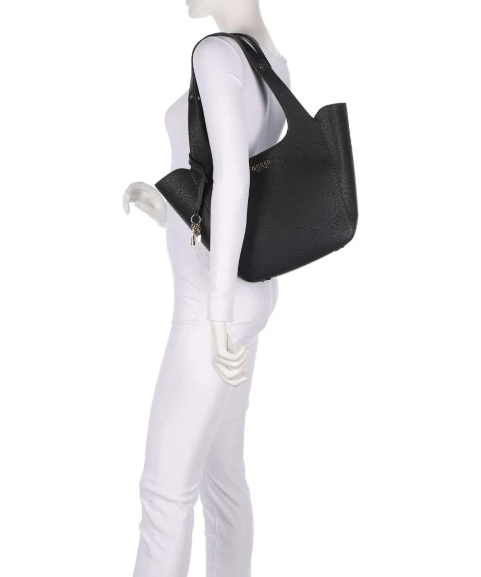 Calista Shopper Lederimitat schwarz