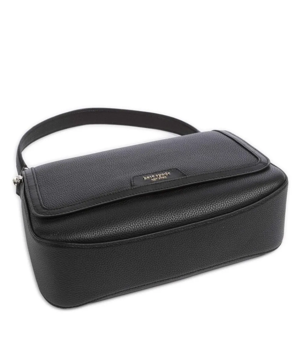 Hudson Schultertasche genarbtes Rindsleder schwarz