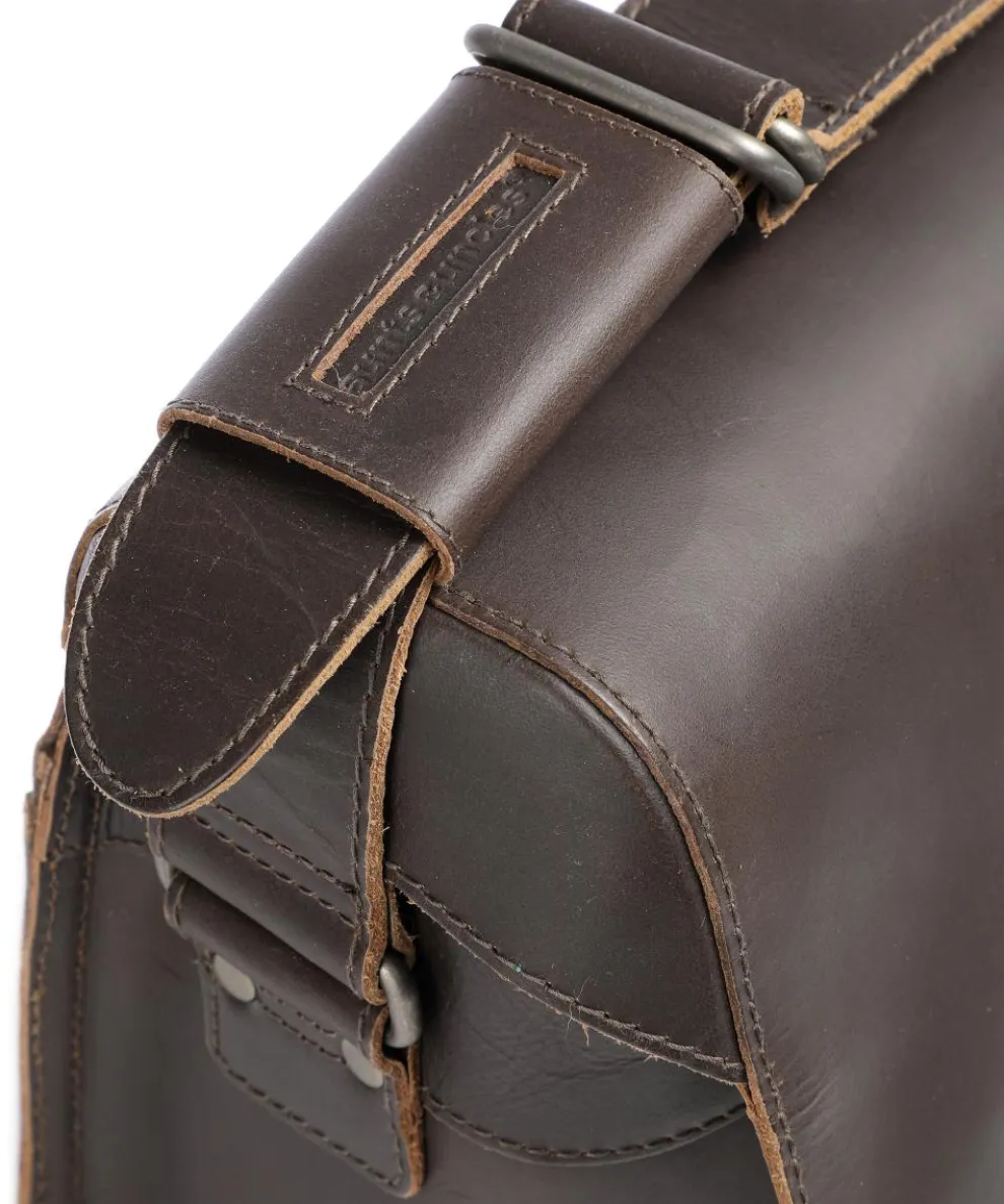 Hunter Big Judd Aktentasche 16″ Büffelleder dunkelbraun