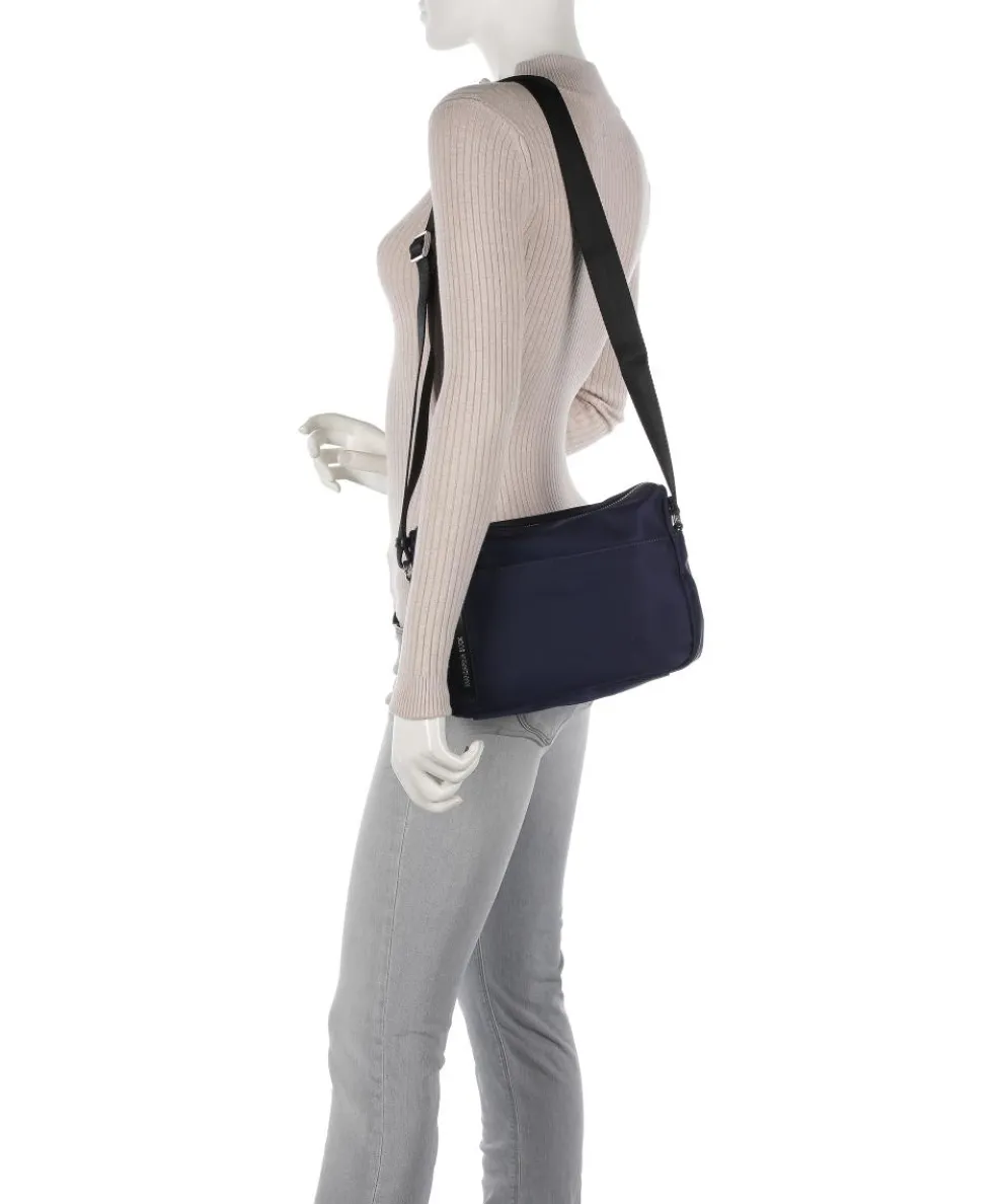 Hunter Schultertasche Nylon navy