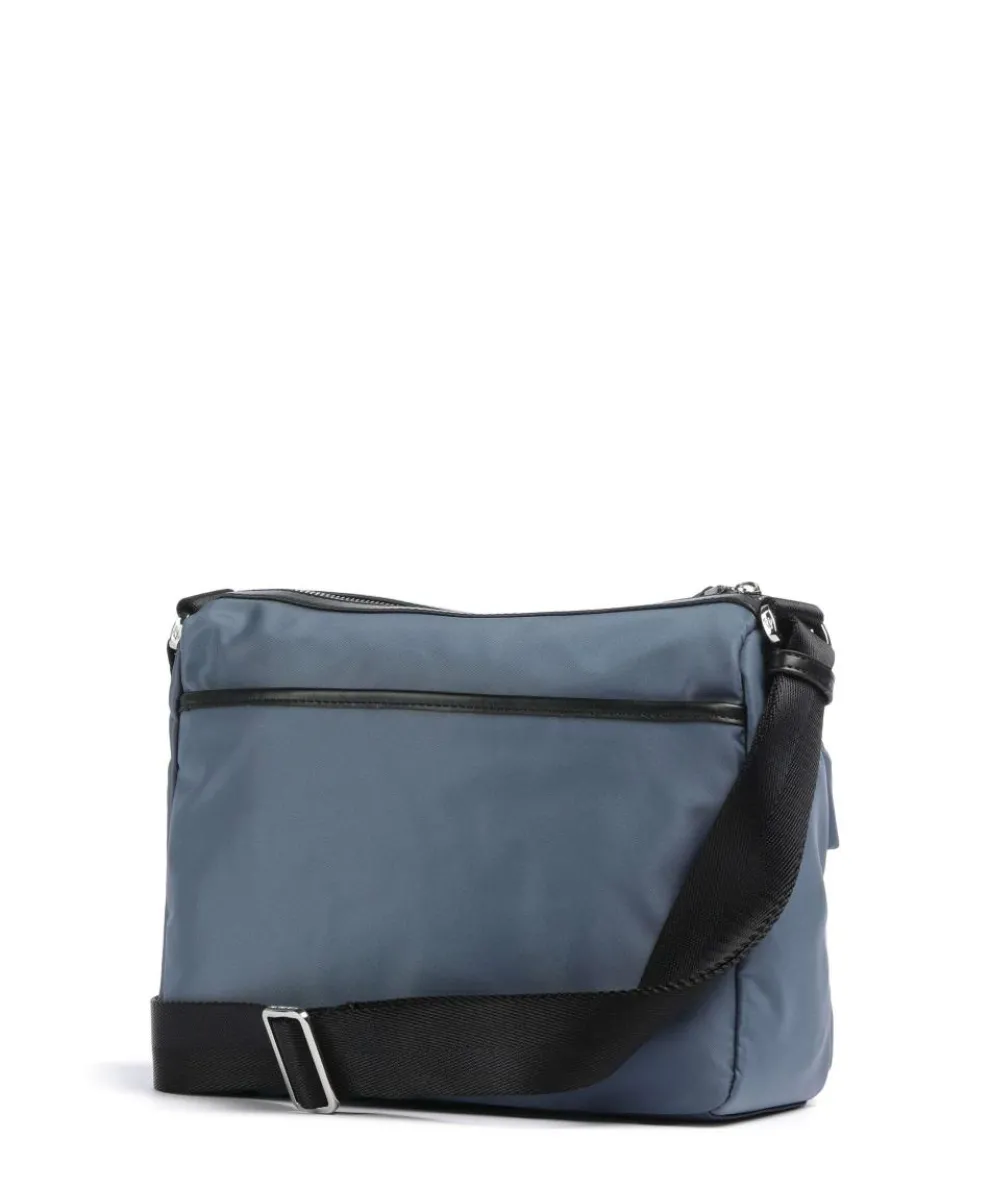 Hunter Schultertasche Nylon blaugrau
